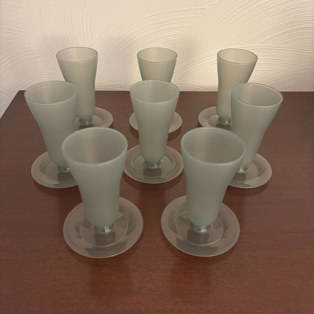 Tupperware Parfait Cups Smoke Gray Dessert Cups Set of 8 Vintage